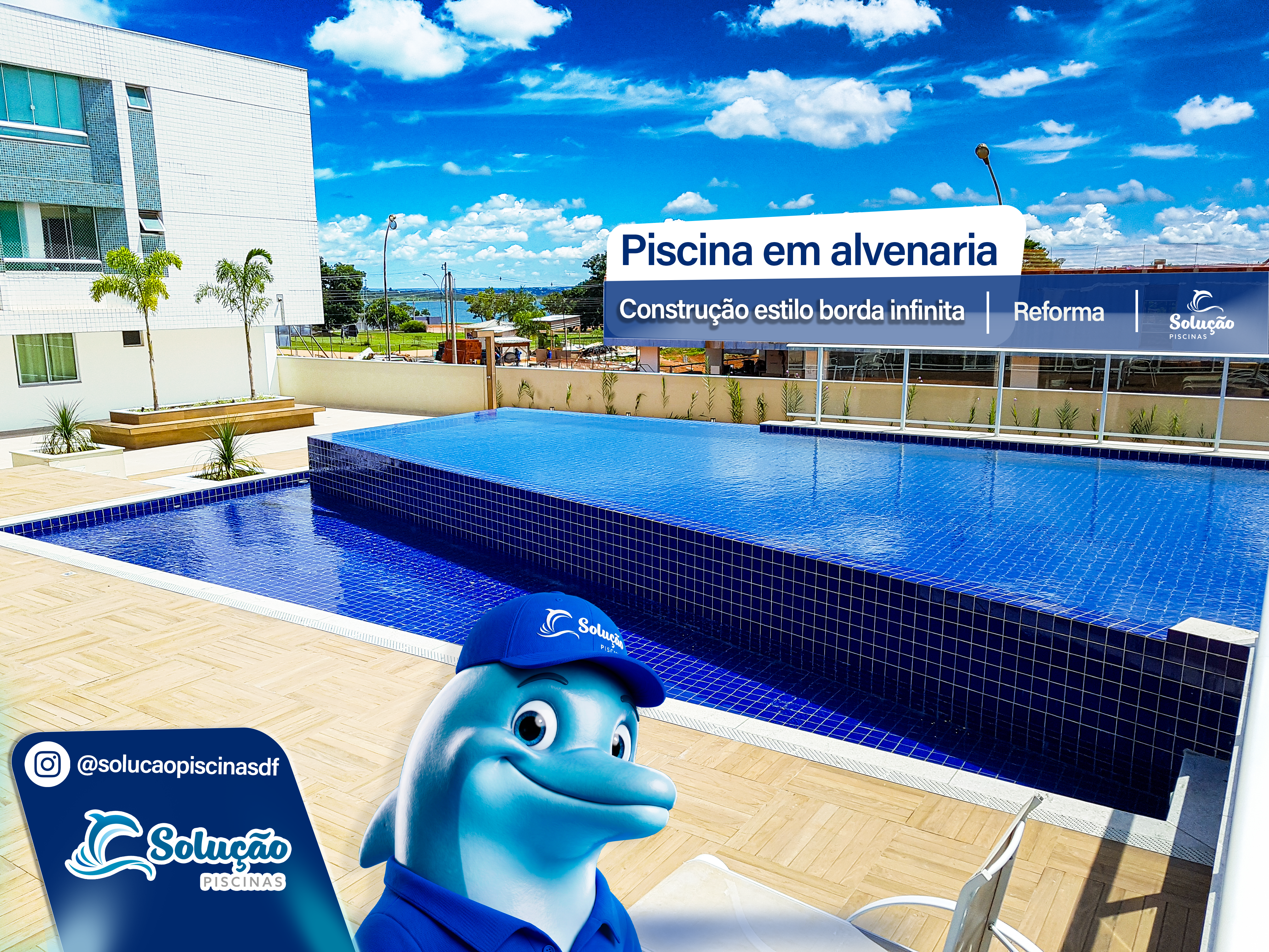 Construção de piscina em alvenaria - Solução piscinas