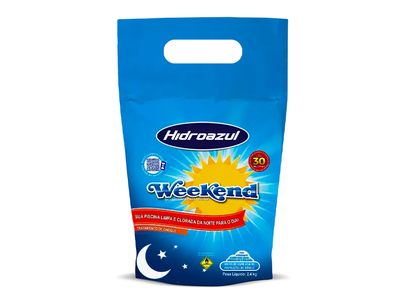 Weekend Desinfetante para Piscina 2,4 Kg Hidroazul