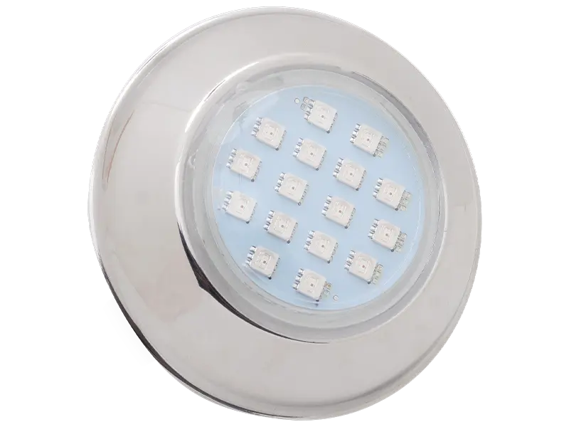 Refletor Hiper Led 9W (RGB-Inox) Brustec