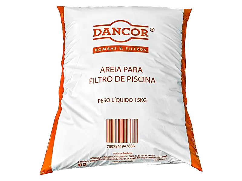 Areia Para Filtro de Piscina Dancor 15 Kg