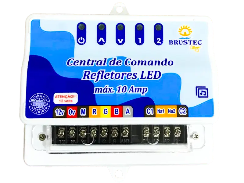 Central de Comando SMD com 2 Auxiliares 120W 10A - Brustec