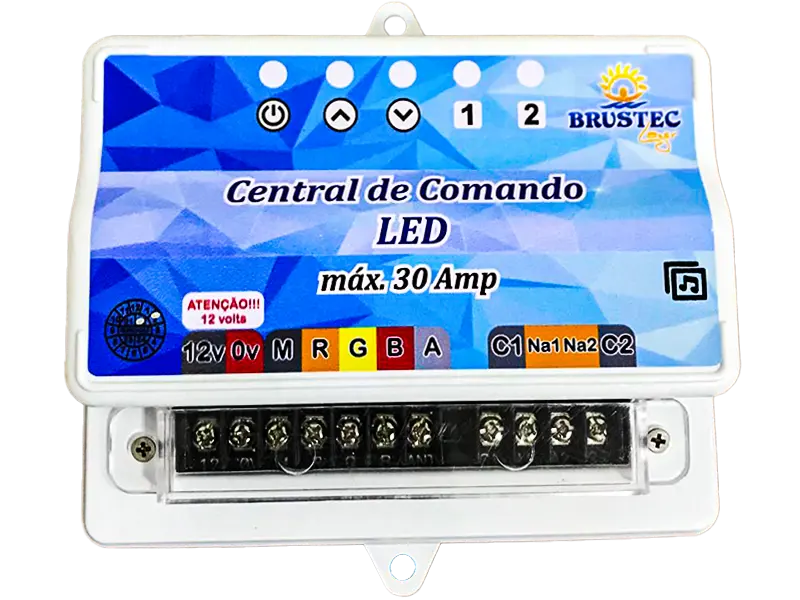 Central de Comando SMD com 2 Auxiliares 348W 30A - Brustec