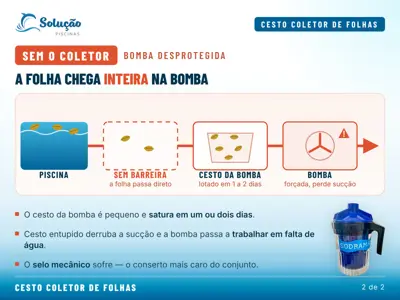 Mini Filtro (Cesto de Folhas) Sodramar 
