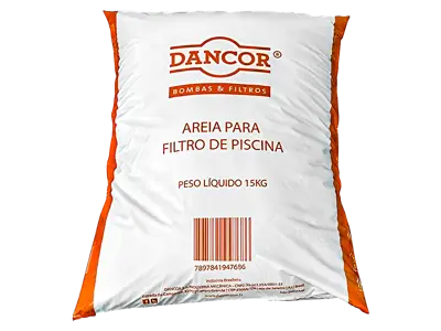 Areia Para Filtro de Piscina Dancor 15 Kg