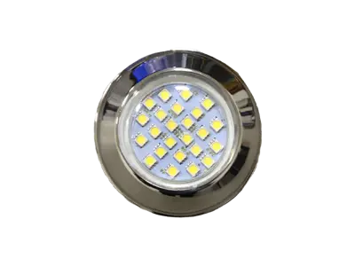 Refletor Power Led 5W (Branco-Inox) Brustec