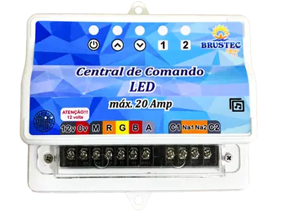 Central de Comando SMD com 2 Auxiliares 240W 20A - Brustec