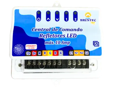 Central de Comando SMD com 2 Auxiliares 120W 10A - Brustec