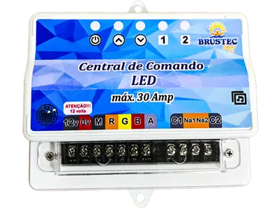 Central de Comando SMD com 2 Auxiliares 348W 30A - Brustec